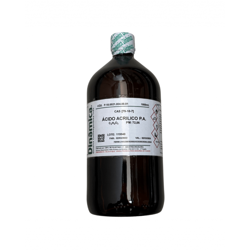 ACIDO ACRILICO P.A  DE 1000ML DINAMICA