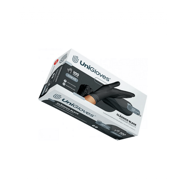 LUVA PROC NITRILO BLACK PREMIUM QUALITY G