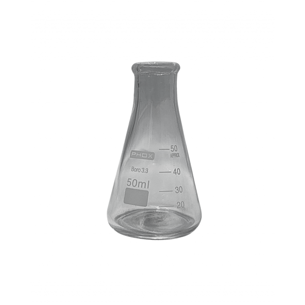 ERLENMEYER GRAD B ESTREITA 50ML - PHOX