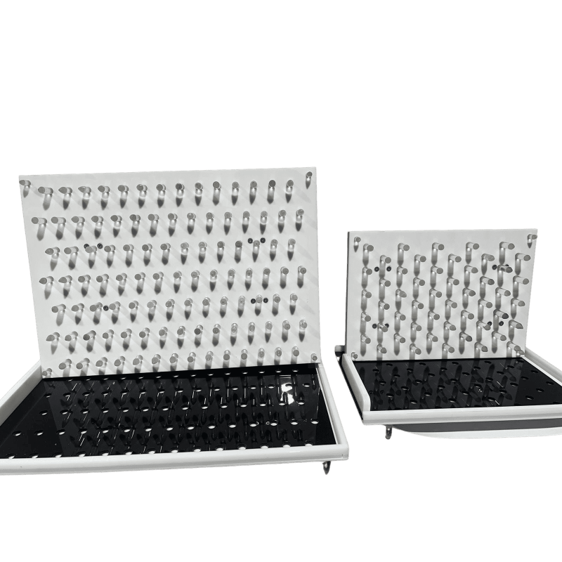 KIT PLANTADOR EM ACRILICO 10 MM 100 FUROS + FURA SOLO 100 BATOES COM GUIA E PUXADORES