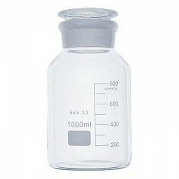 FRASCO REAGENTE TRANSPARENTE VIDRO BOCA LARGA 125ML FRASCO REAGENTE TRANSPARENTE VIDRO BOCA LARGA 125ML