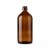 VIDRO AMBAR 1000ML COM TAMPA E BATOQUE