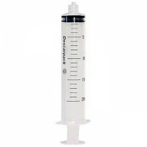 SERINGA HIPODERMICA 20ML LL S/AG. UN SERINGA HIPODERMICA 20ML LL S/AG. UN