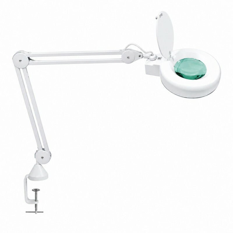 LUPA BANCADA LED BIVOLT 5D HL 500 APOIO DE MESA - SOLVER