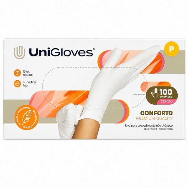 LUVA PROC S/PO CONFORTO PREMIUM QUALITY TAM. P - UNIGLOVES LUVA PROC S/PO CONFORTO PREMIUM QUALITY TAM. P - UNIGLOVES