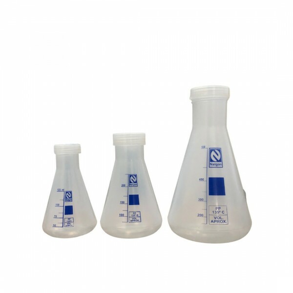 FRASCO ERLENMEYER EM PP CAP. 250ML - REF 3920 NALGON