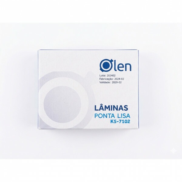 LAMINAS PARA MICROSCOPIA 26 X 76 MM PONTA LISA NAO LAPIDADA. 50 UN/CX - OLEN