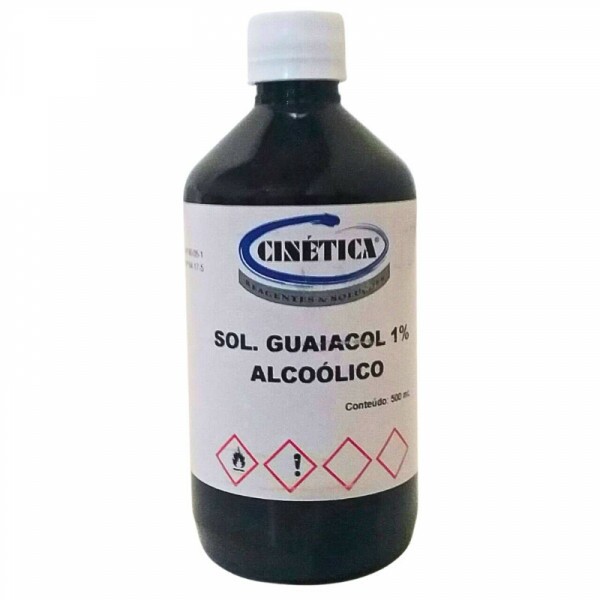 SOL. GUAIACOL 1% ALCOOLICA - 1L - CINETICA SOL. GUAIACOL 1% ALCOOLICA - 1L - CINETICA