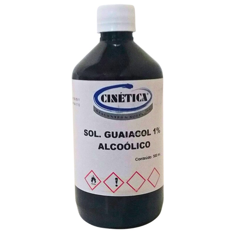 SOL. GUAIACOL 1% ALCOOLICA - 1L - CINETICA SOL. GUAIACOL 1% ALCOOLICA - 1L - CINETICA