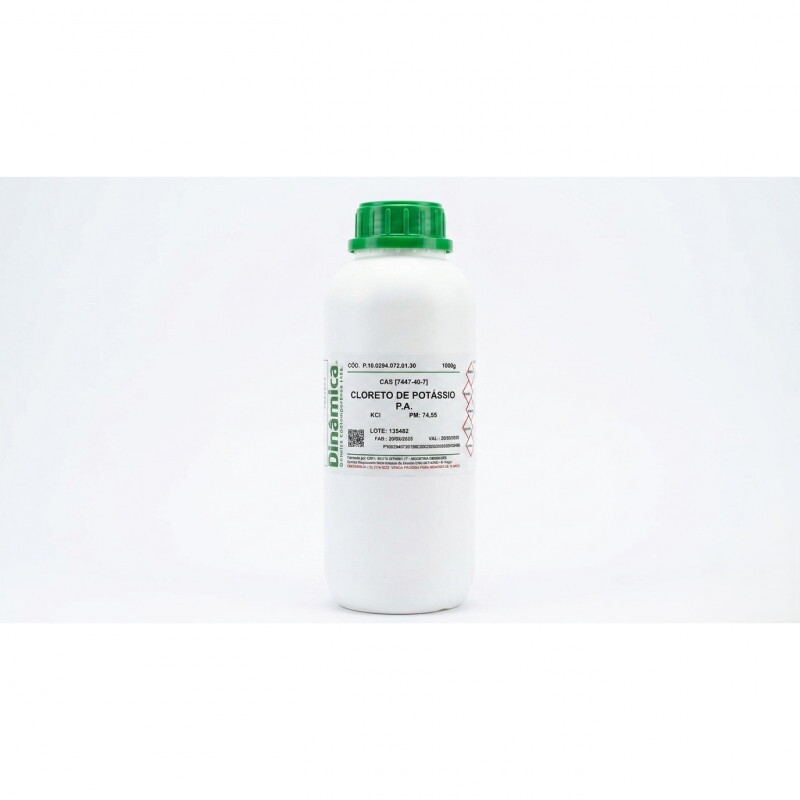 CLORETO DE POTASSIO PA ACS 1KG - DINAMICA CLORETO DE POTASSIO PA ACS 1KG - DINAMICA