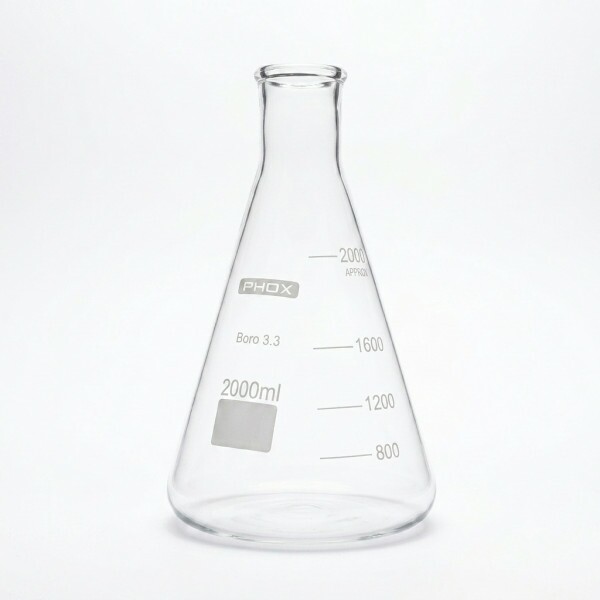 ERLENMEYER GRAD B ESTREITA 2000ML - PHOX