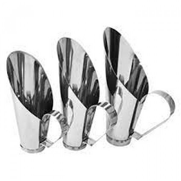 CONCHA EM ACO INOX, CAPACIDADE 3 KG