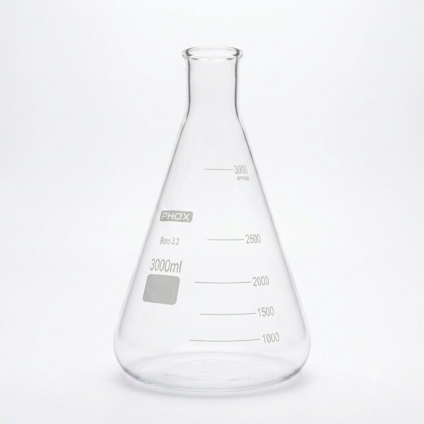 ERLENMEYER GRAD B ESTREITA 3000ML - PHOX ERLENMEYER GRAD B ESTREITA 3000ML - PHOX
