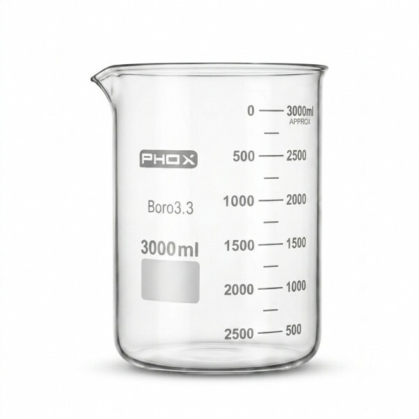 COPO BECKER F BAIXA BORO GRAD 3000ML - PHOX COPO BECKER F BAIXA BORO GRAD 3000ML - PHOX
