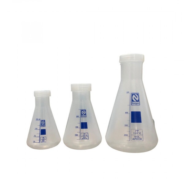 FRASCO ERLENMEYER EM PP CAP. 50ML - REF 3920 NALGON