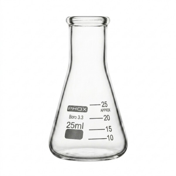 ERLENMEYER GRAD B ESTREITA 25ML - PHOX