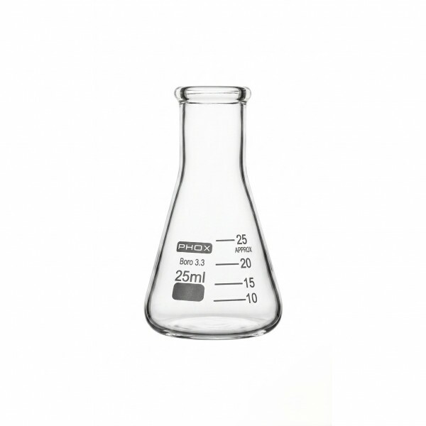 ERLENMEYER GRAD B ESTREITA 25ML - PHOX ERLENMEYER GRAD B ESTREITA 25ML - PHOX