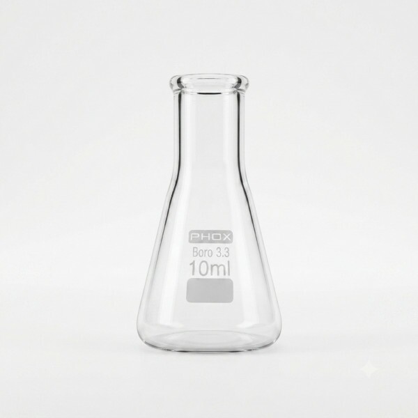 ERLENMEYER GRAD B ESTREITA 10ML - PHOX ERLENMEYER GRAD B ESTREITA 10ML - PHOX