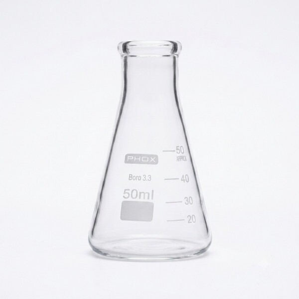 ERLENMEYER GRAD B ESTREITA 50ML - PHOX ERLENMEYER GRAD B ESTREITA 50ML - PHOX