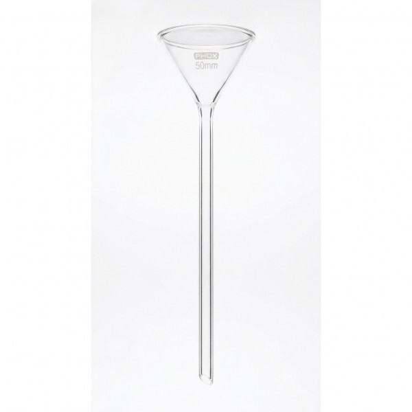 FUNIL ANALITICO LISO H LONGA BORO 50MM 18CM FUNIL ANALITICO LISO H LONGA BORO 50MM 18CM
