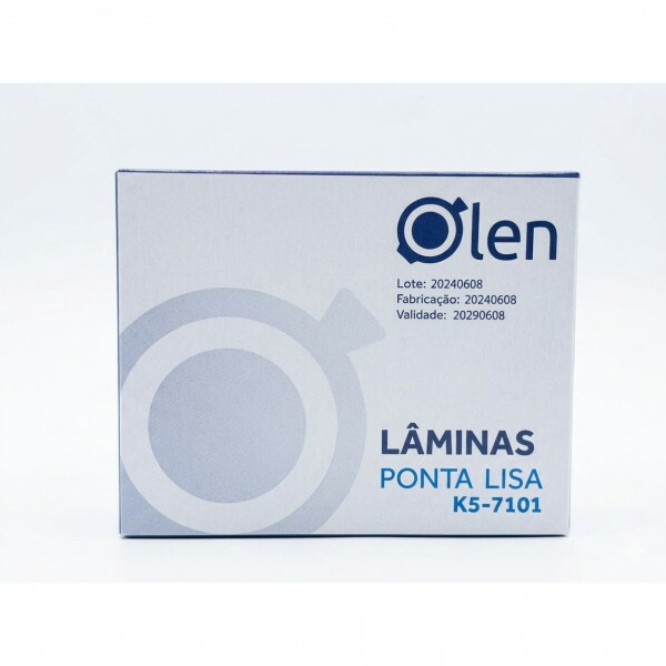 LAMINAS PARA MICROSCOPIA 26 X 76 MM PONTA LISA LAPIDADA COM PAPEL. 50 UN/CX - OLEN LAMINAS PARA MICROSCOPIA 26 X 76 MM PONTA LISA LAPIDADA COM PAPEL. 50 UN/CX - OLEN