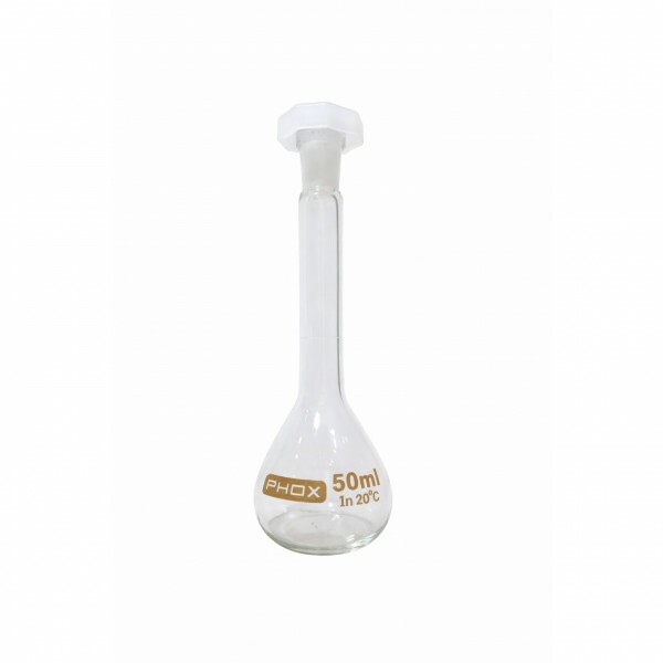 BALAO VOLUMETRICO COM ROLHA DE POLIETILENO 50 ML - PHOX