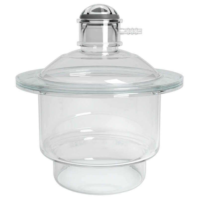 DESSECADOR 240MM COM TAMPA E LUVA PARA VÁCUO - DISCO FUROS PEQUENO