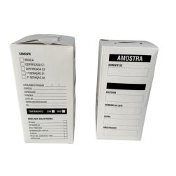 CAIXA DE AMOSTRA DE SEMENTES (1KG) - PERSONALIZADA -