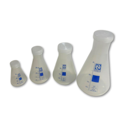 FRASCO ERLENMEYER EM PP C/ TAMPA 