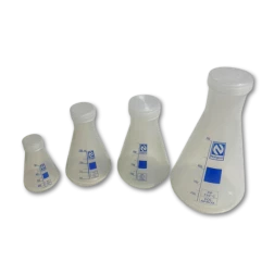 FRASCO ERLENMEYER EM PP C/ TAMPA 